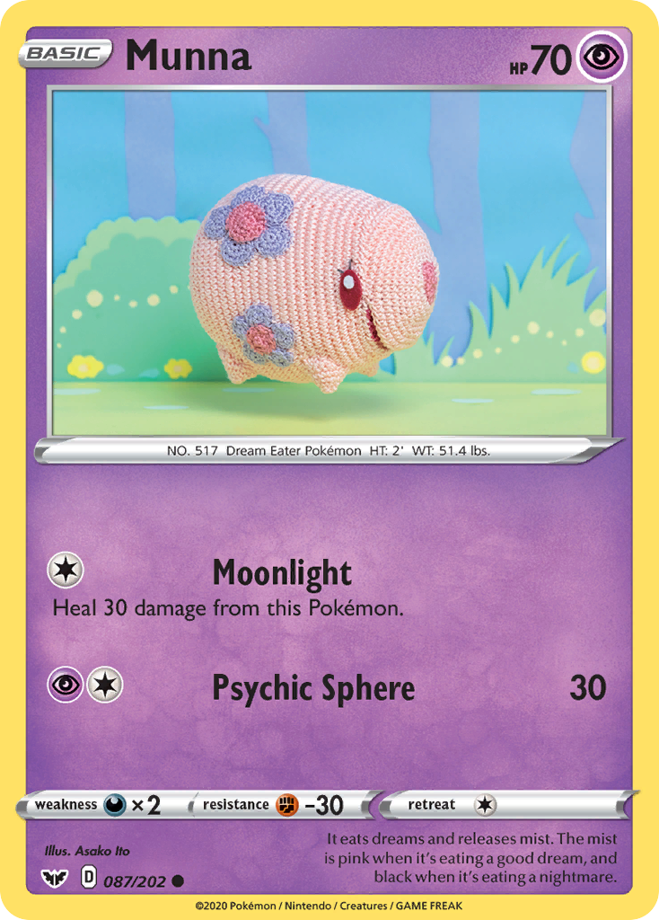 Munna (087/202) [Sword & Shield: Base Set] - Pokémon - Card Brawlers | Quebec | Canada |