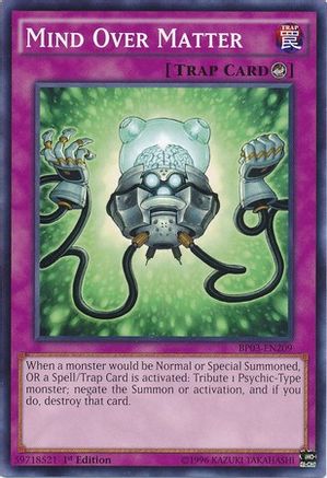 Mind Over Matter [BP03-EN209] Common - Yu-Gi-Oh! - Card Brawlers | Quebec | Canada |