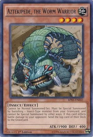 Aztekipede, the Worm Warrior [BP03-EN041] Rare - Yu-Gi-Oh! - Card Brawlers | Quebec | Canada |