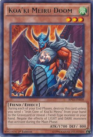 Koa'ki Meiru Doom [BP03-EN058] Rare - Yu-Gi-Oh! - Card Brawlers | Quebec | Canada |