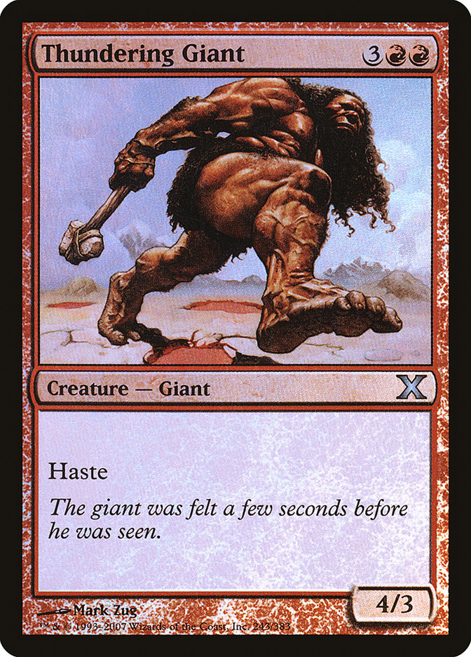 Thundering Giant (Premium Foil) [Tenth Edition] - Magic: The Gathering - Card Brawlers | Quebec | Canada |
