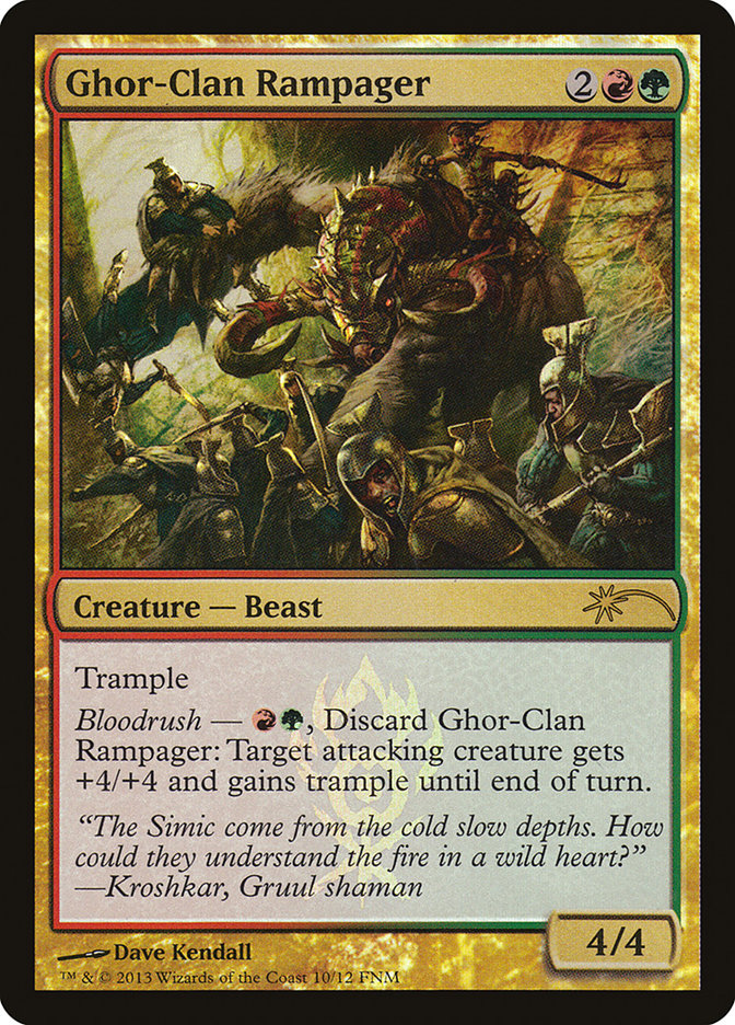 Ghor-Clan Rampager [Friday Night Magic 2013] - Magic: The Gathering - Card Brawlers | Quebec | Canada |