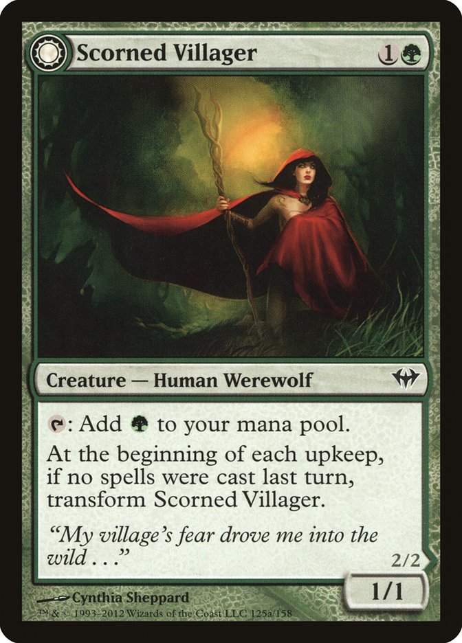 Scorned Villager // Moonscarred Werewolf [Dark Ascension] - Magic: The Gathering - Card Brawlers | Quebec | Canada |
