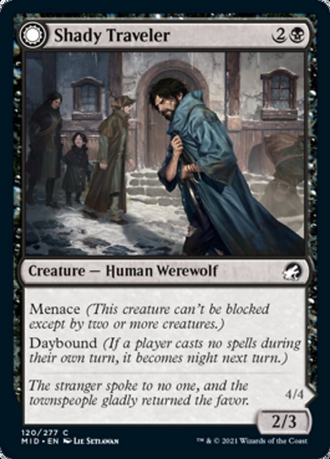 Shady Traveler // Stalking Predator [Innistrad: Midnight Hunt] - Magic: The Gathering - Card Brawlers | Quebec | Canada |