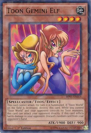 Toon Gemini Elf [BP03-EN014] Shatterfoil Rare - Yu-Gi-Oh! - Card Brawlers | Quebec | Canada |