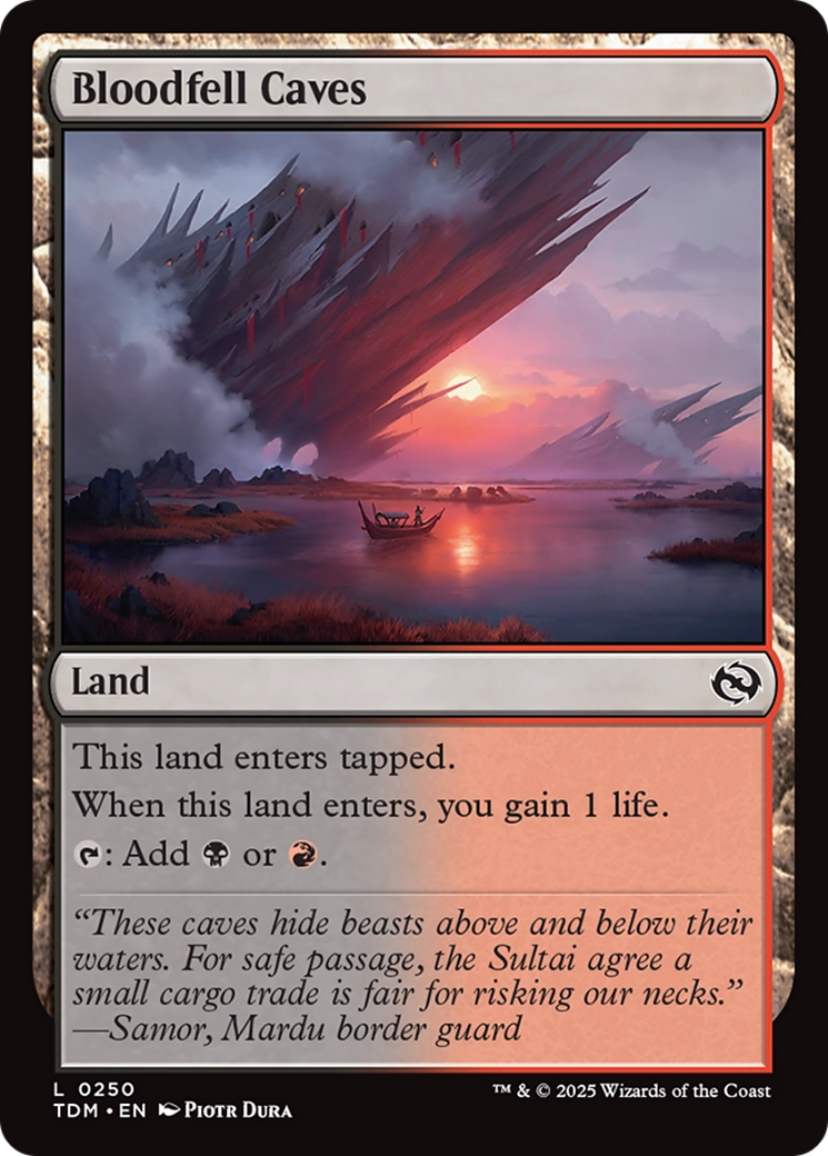 Bloodfell Caves [Tarkir: Dragonstorm] - Magic: The Gathering - Card Brawlers | Quebec | Canada |