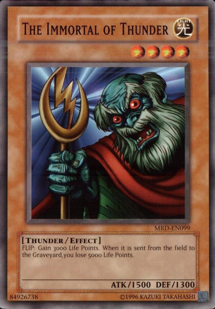 The Immortal of Thunder [MRD-EN099] Common - Yu-Gi-Oh! - Card Brawlers | Quebec | Canada |