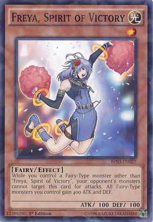 Freya, Spirit of Victory [BP03-EN027] Shatterfoil Rare - Yu-Gi-Oh! - Card Brawlers | Quebec | Canada |