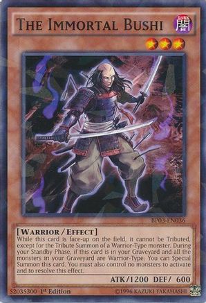 The Immortal Bushi [BP03-EN036] Shatterfoil Rare - Yu-Gi-Oh! - Card Brawlers | Quebec | Canada |