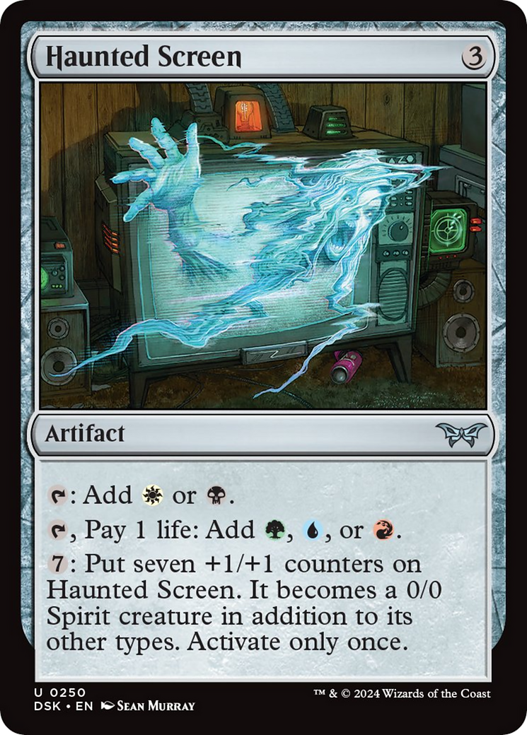 Haunted Screen [Duskmourn: House of Horror] - Magic: The Gathering - Card Brawlers | Quebec | Canada |