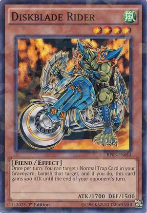 Diskblade Rider [BP03-EN043] Shatterfoil Rare - Yu-Gi-Oh! - Card Brawlers | Quebec | Canada |