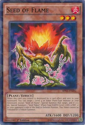 Seed of Flame [BP03-EN052] Shatterfoil Rare - Yu-Gi-Oh! - Card Brawlers | Quebec | Canada |