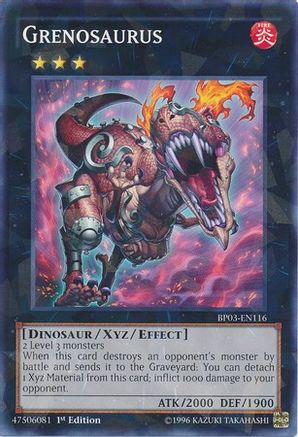Grenosaurus [BP03-EN116] Shatterfoil Rare - Yu-Gi-Oh! - Card Brawlers | Quebec | Canada |