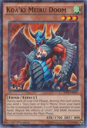 Koa'ki Meiru Doom [BP03-EN058] Shatterfoil Rare - Yu-Gi-Oh! - Card Brawlers | Quebec | Canada |