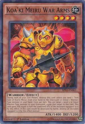 Koa'ki Meiru War Arms [BP03-EN061] Shatterfoil Rare - Yu-Gi-Oh! - Card Brawlers | Quebec | Canada |