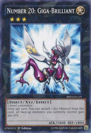 Number 20: Giga-Brilliant [BP03-EN119] Shatterfoil Rare - Yu-Gi-Oh! - Card Brawlers | Quebec | Canada |