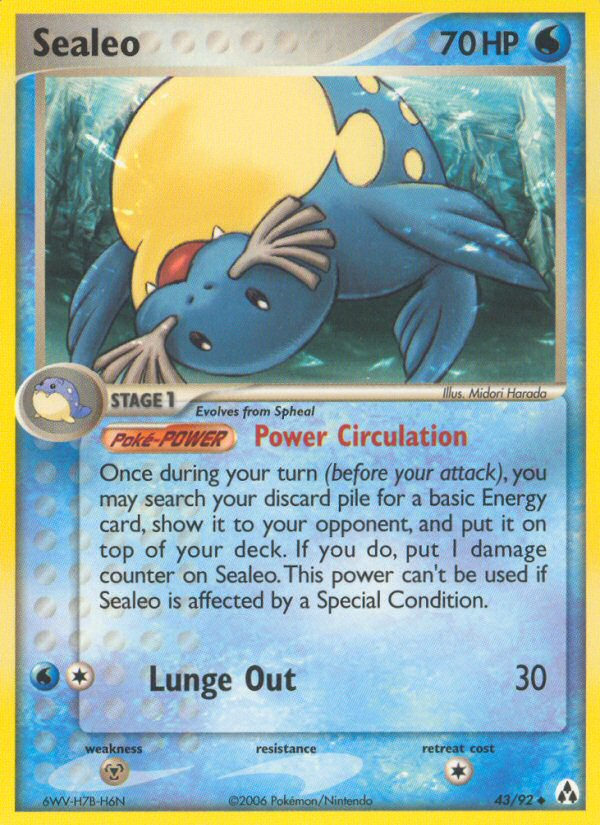 Sealeo (43/92) [EX: Legend Maker] - Pokémon - Card Brawlers | Quebec | Canada |