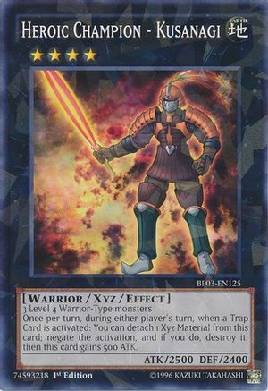 Heroic Champion - Kusanagi [BP03-EN125] Shatterfoil Rare - Yu-Gi-Oh! - Card Brawlers | Quebec | Canada |