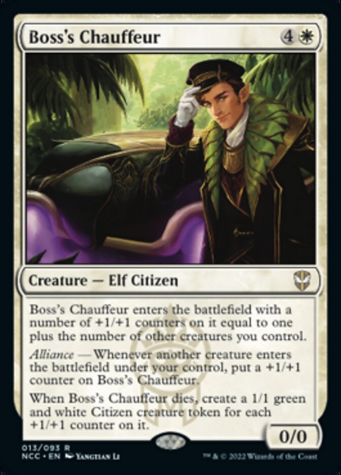 Boss's Chauffeur [Streets of New Capenna Commander] - Magic: The Gathering - Card Brawlers | Quebec | Canada |