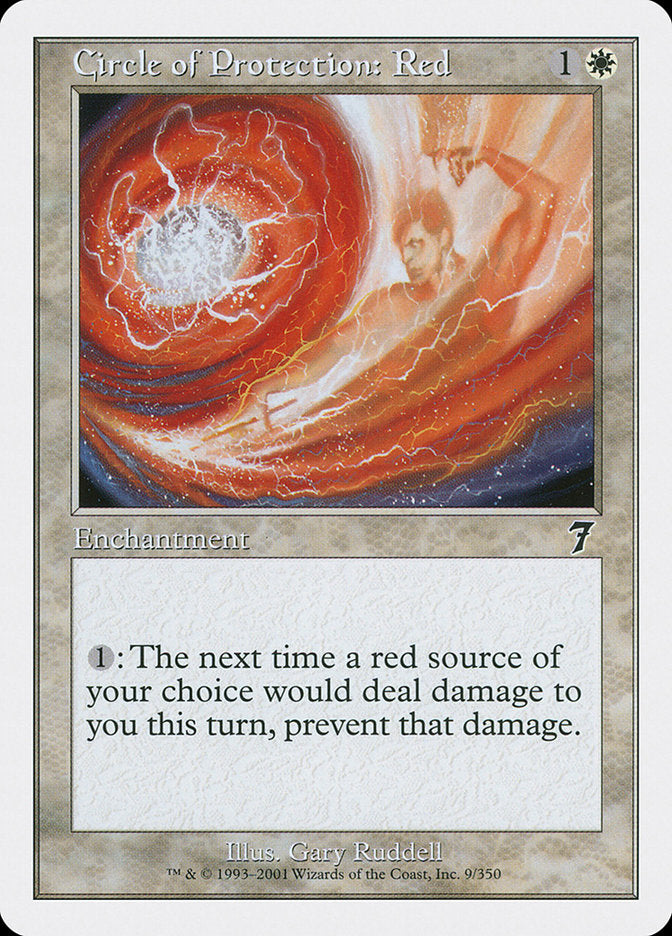 Circle of Protection: Red [Seventh Edition] - Magic: The Gathering - Card Brawlers | Quebec | Canada |