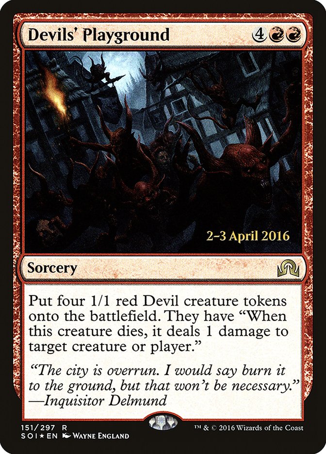 Devils' Playground [Shadows over Innistrad Prerelease Promos] - Magic: The Gathering - Card Brawlers | Quebec | Canada |