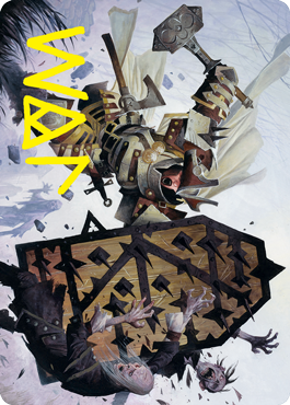 Estwald Shieldbasher Art Card (Gold-Stamped Signature) [Innistrad: Crimson Vow Art Series] - Magic: The Gathering - Card Brawlers | Quebec | Canada |