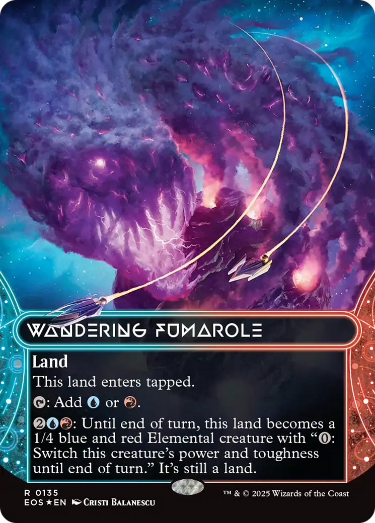 Wandering Fumarole (0135) (Borderless) (Galaxy Foil) [Edge of Eternities: Stellar Sights] - Magic: The Gathering - Card Brawlers | Quebec | Canada |