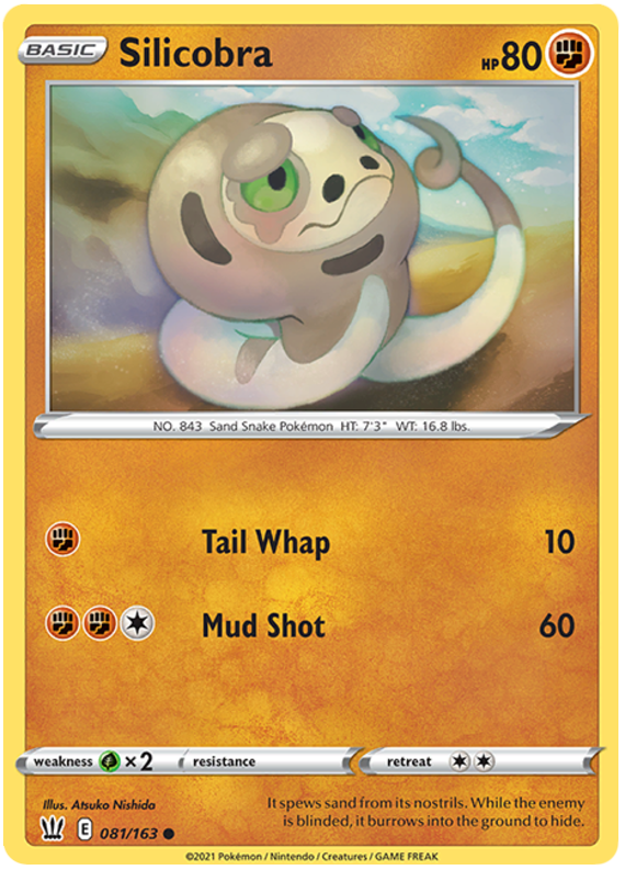 Silicobra (081/163) [Sword & Shield: Battle Styles] - Pokémon - Card Brawlers | Quebec | Canada |