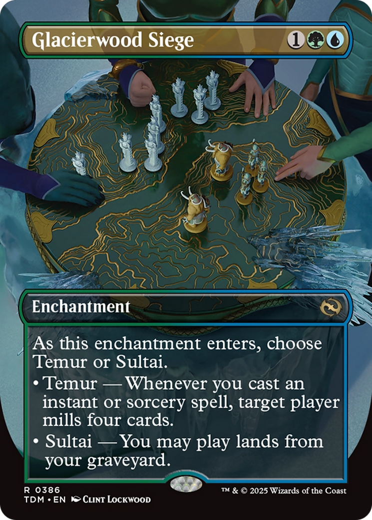 Glacierwood Siege (Borderless) [Tarkir: Dragonstorm] - Magic: The Gathering - Card Brawlers | Quebec | Canada |