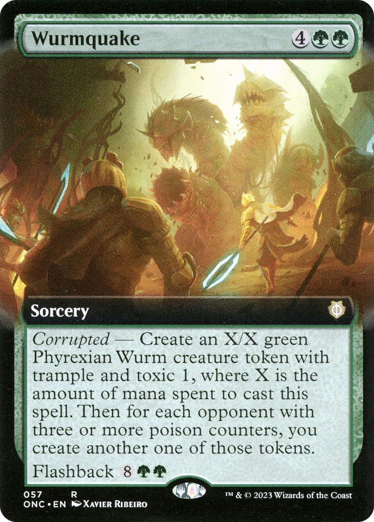 Wurmquake (Extended Art) [Phyrexia: All Will Be One Commander] - Magic: The Gathering - Card Brawlers | Quebec | Canada |