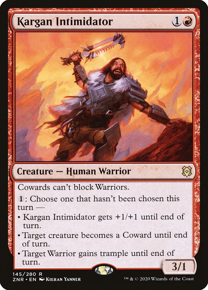 Kargan Intimidator [Zendikar Rising] - Magic: The Gathering - Card Brawlers | Quebec | Canada |