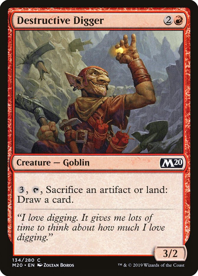 Destructive Digger [Core Set 2020] - Magic: The Gathering - Card Brawlers | Quebec | Canada |