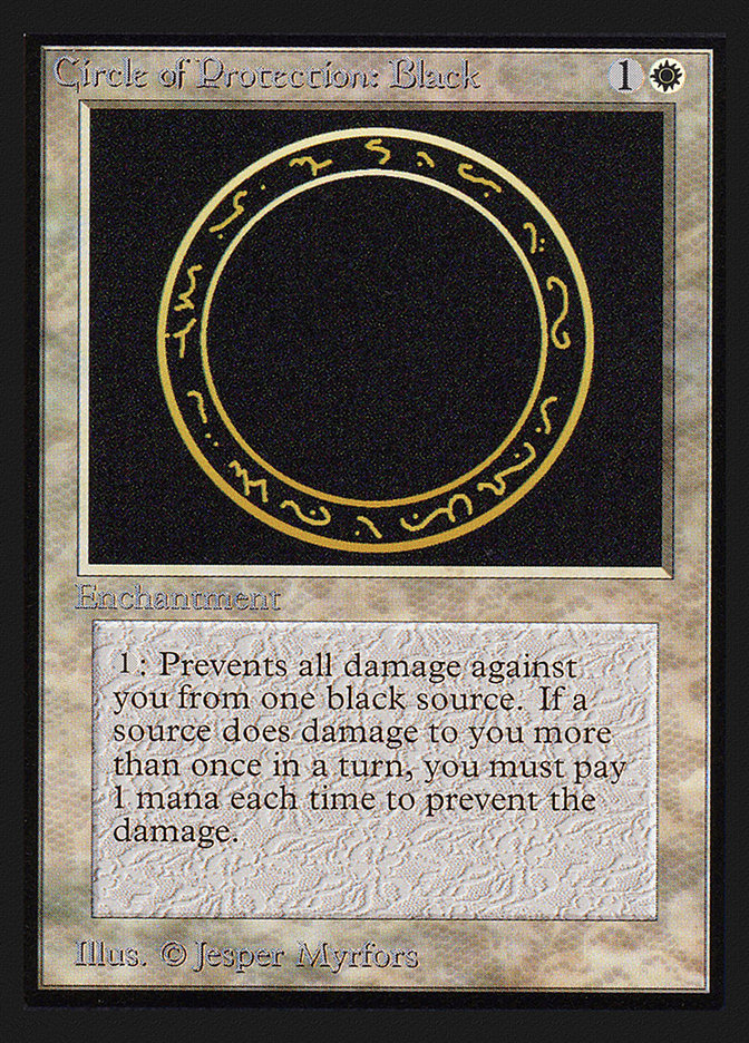 Circle of Protection: Black [Collectors' Edition] - Magic: The Gathering - Card Brawlers | Quebec | Canada |
