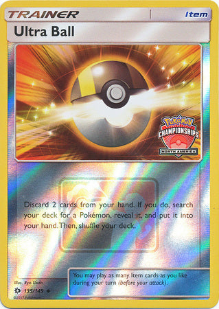 Ultra Ball (135/149) (NA Championship Promo) [Sun & Moon: Base Set] - Pokémon - Card Brawlers | Quebec | Canada |