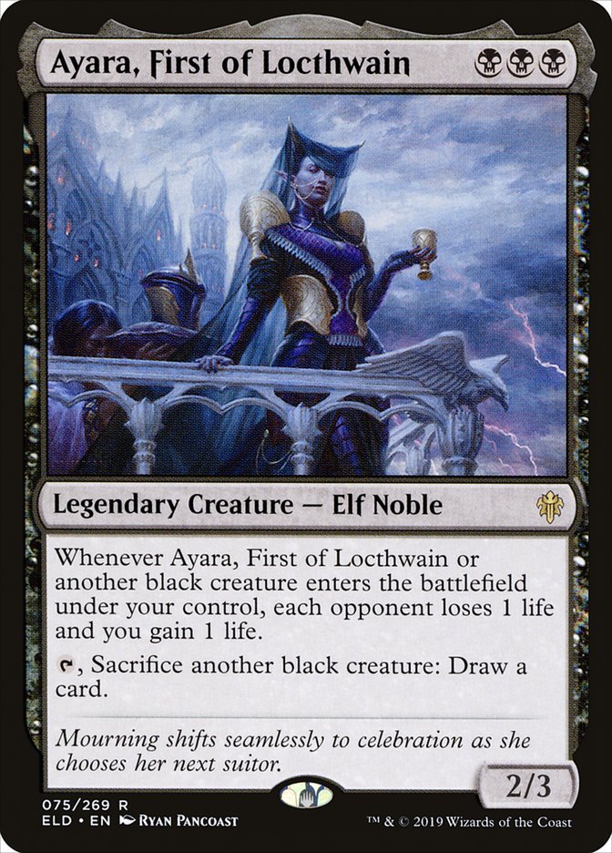 Ayara, First of Locthwain [Throne of Eldraine] - Magic: The Gathering - Card Brawlers | Quebec | Canada |