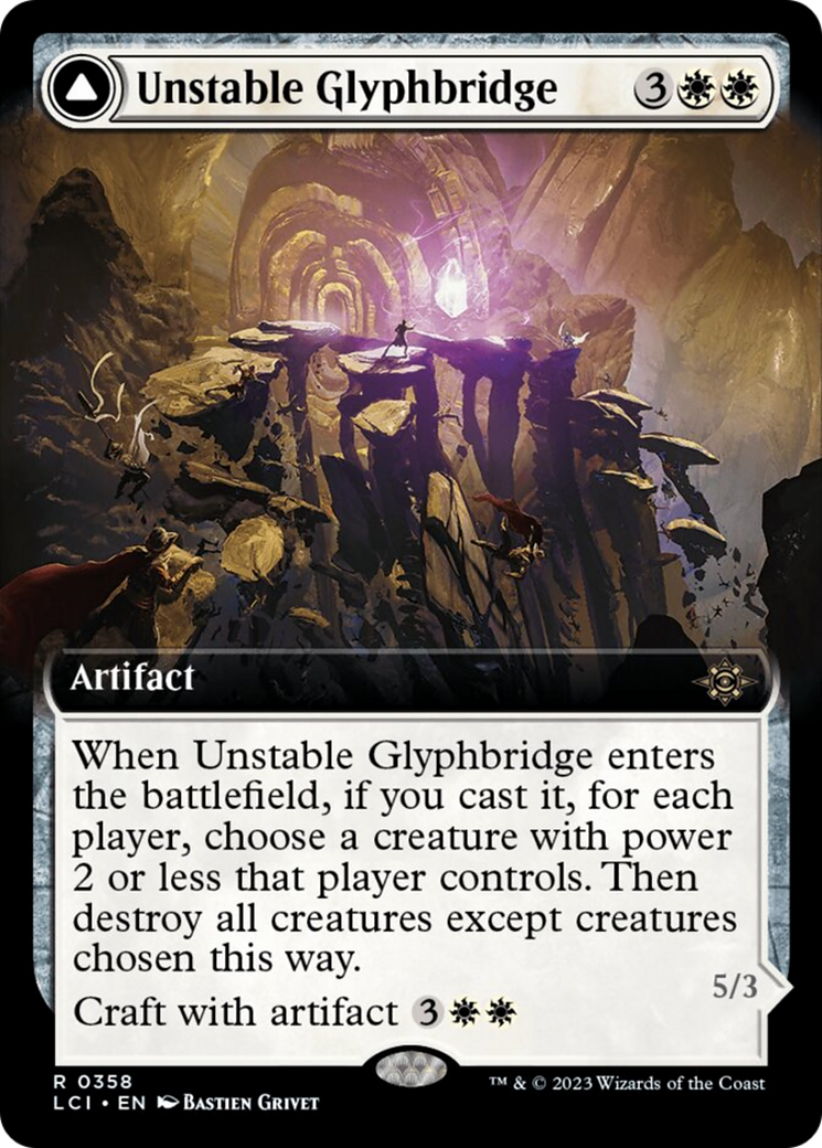 Unstable Glyphbridge // Sandswirl Wanderglyph (Extended Art) [The Lost Caverns of Ixalan] - Magic: The Gathering - Card Brawlers | Quebec | Canada |