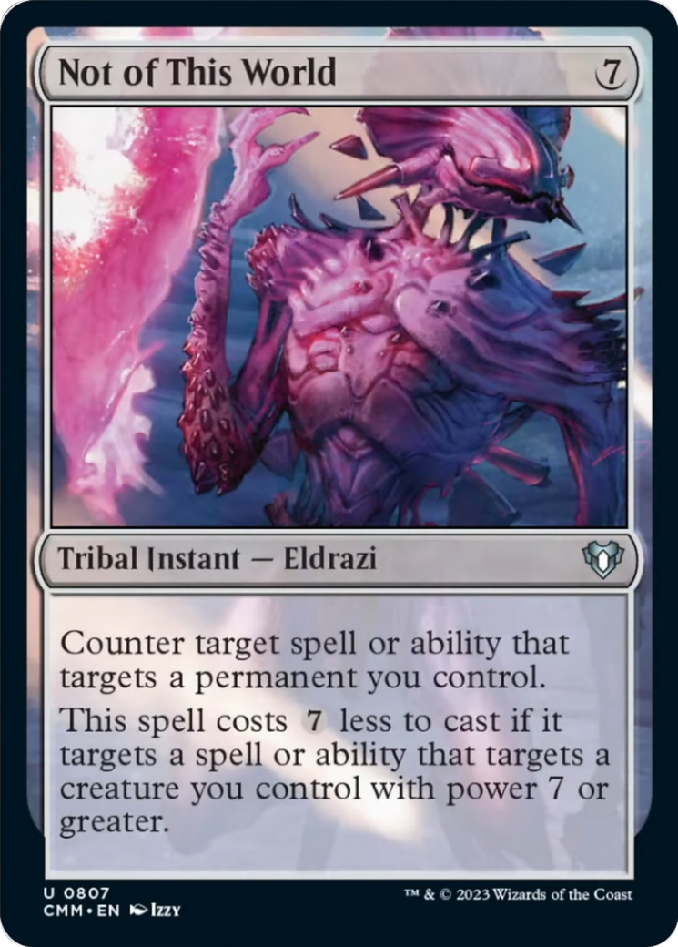 Not of This World [Commander Masters] - Magic: The Gathering - Card Brawlers | Quebec | Canada |