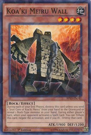 Koa'ki Meiru Wall [BP03-EN081] Shatterfoil Rare - Yu-Gi-Oh! - Card Brawlers | Quebec | Canada |