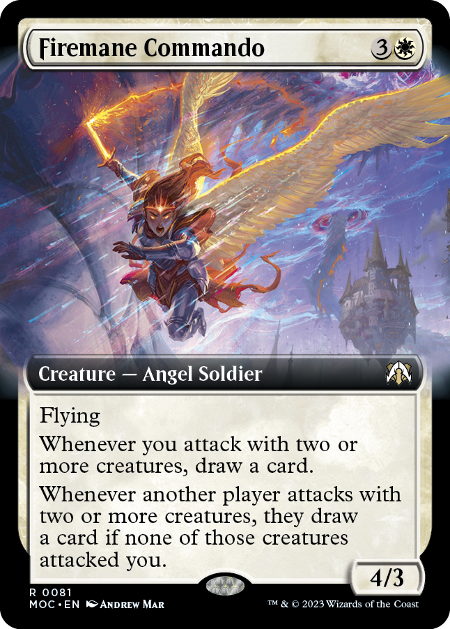 Firemane Commando (Extended Art) [March of the Machine Commander] - Magic: The Gathering - Card Brawlers | Quebec | Canada |