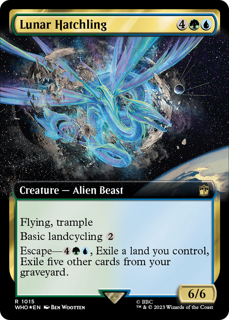 Lunar Hatchling (Extended Art) (Surge Foil) [Doctor Who] - Magic: The Gathering - Card Brawlers | Quebec | Canada |