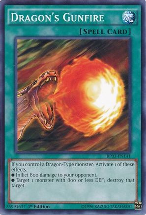 Dragon's Gunfire [BP03-EN141] Common - Yu-Gi-Oh! - Card Brawlers | Quebec | Canada |