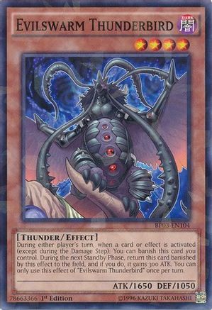 Evilswarm Thunderbird [BP03-EN104] Shatterfoil Rare - Yu-Gi-Oh! - Card Brawlers | Quebec | Canada |