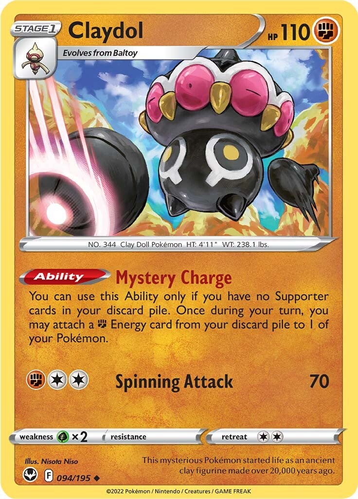 Claydol (094/195) [Sword & Shield: Silver Tempest] - Pokémon - Card Brawlers | Quebec | Canada |