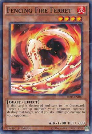 Fencing Fire Ferret [BP03-EN107] Shatterfoil Rare - Yu-Gi-Oh! - Card Brawlers | Quebec | Canada |