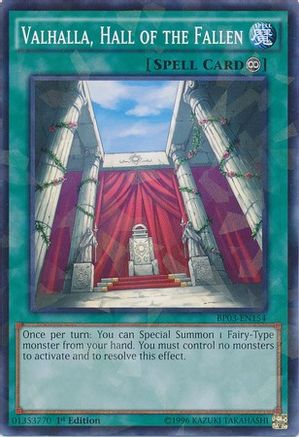 Valhalla, Hall of the Fallen [BP03-EN154] Shatterfoil Rare - Yu-Gi-Oh! - Card Brawlers | Quebec | Canada |