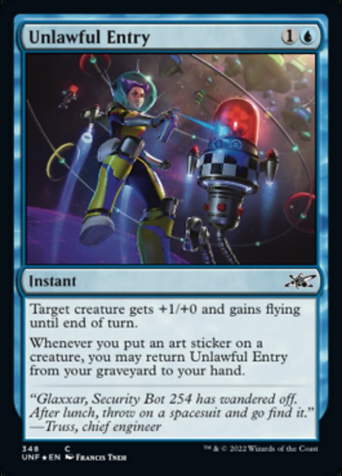 Unlawful Entry (Galaxy Foil) [Unfinity] - Magic: The Gathering - Card Brawlers | Quebec | Canada |