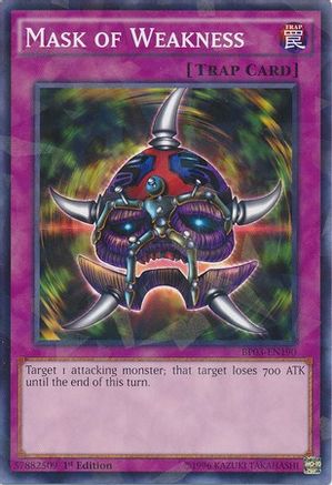 Mask of Weakness [BP03-EN190] Shatterfoil Rare - Yu-Gi-Oh! - Card Brawlers | Quebec | Canada |