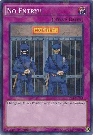 No Entry!! [BP03-EN204] Shatterfoil Rare - Yu-Gi-Oh! - Card Brawlers | Quebec | Canada |