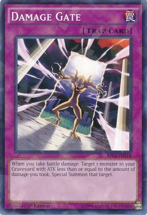 Damage Gate [BP03-EN218] Shatterfoil Rare - Yu-Gi-Oh! - Card Brawlers | Quebec | Canada |