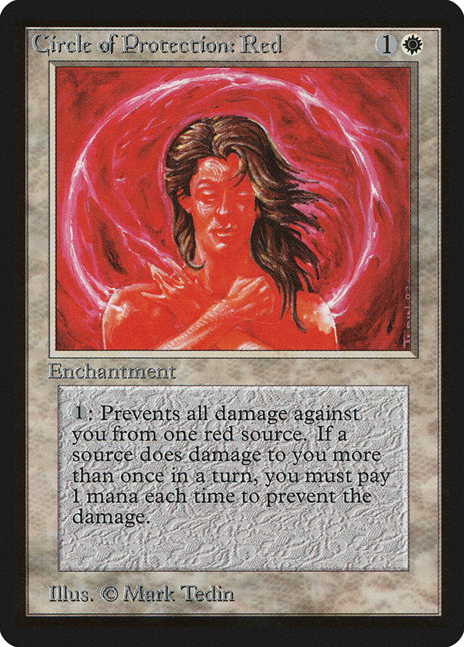 Circle of Protection: Red [Beta Edition] - Magic: The Gathering - Card Brawlers | Quebec | Canada |